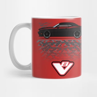 Black V8 Mug